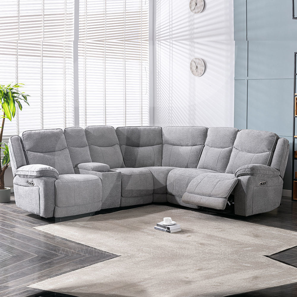 L shape sofa light outlet grey