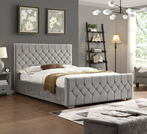 Galway Grey Bed | Fabric