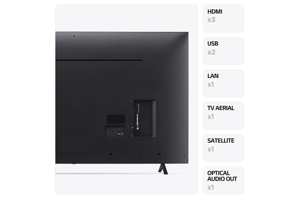 LG 55" UR78 UHD 4K SMART TV WIDE LEG BLACK