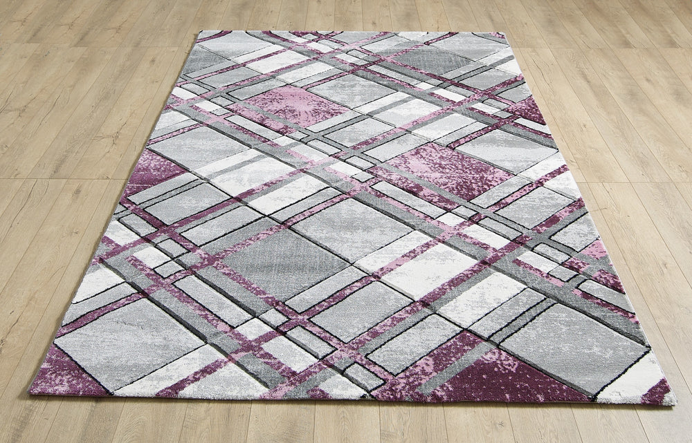 Accra Grey Lilac Rug