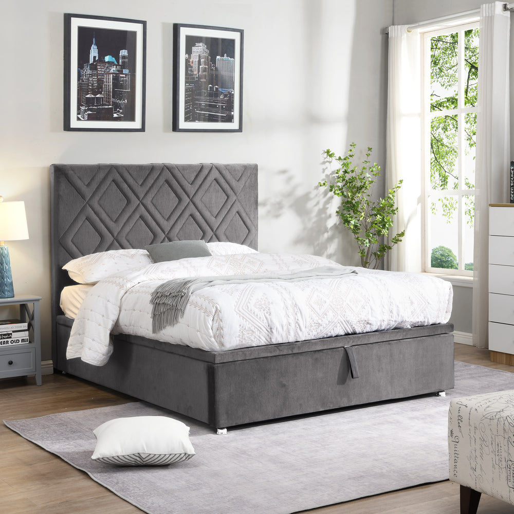 
            
                Load image into Gallery viewer, Sandyford Bed Grey
            
        