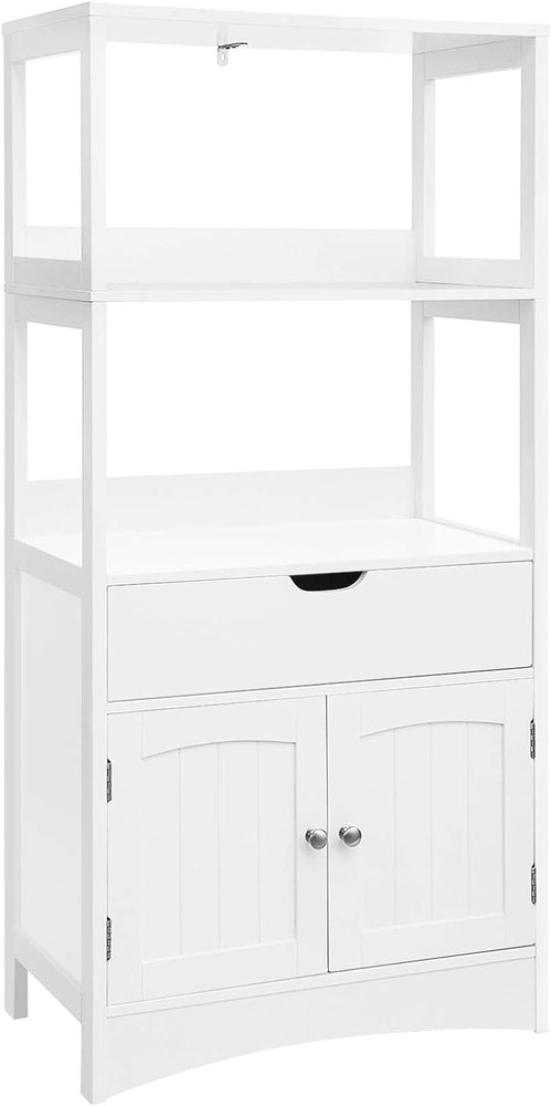 Large Bathroom Storage Cabinet: White