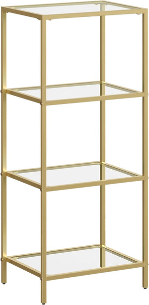 Glass Sidetable: Gold