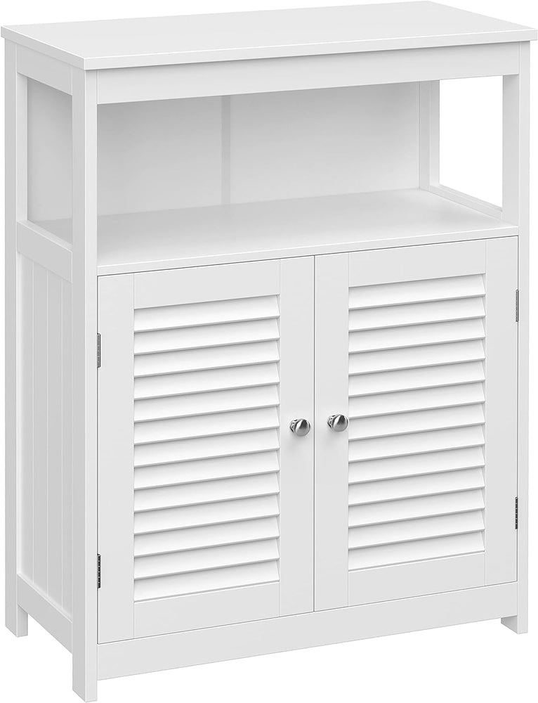 
            
                Load image into Gallery viewer, White Bathroom Storage Cabinet
            
        