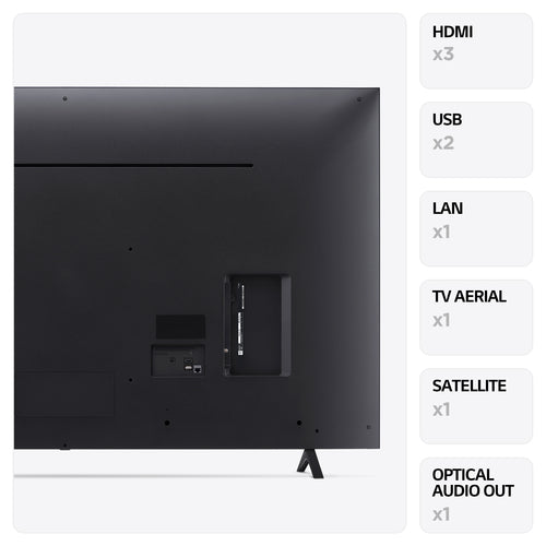 LG 50" UR78 UHD 4K SMART TV WIDE LEG BLACK
