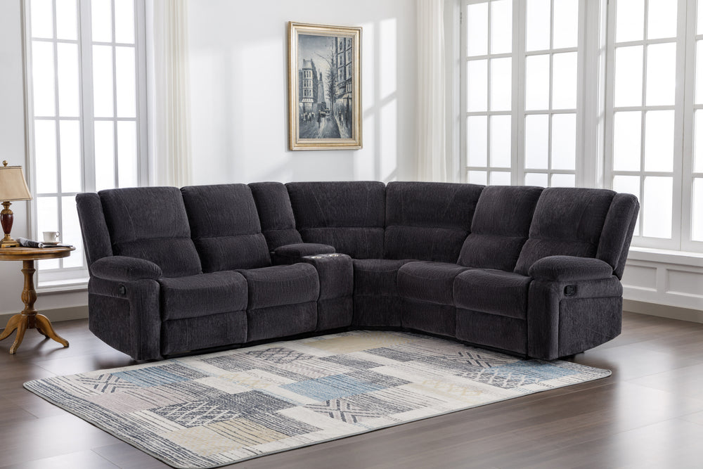 Perth Corner Sofa Charcoal