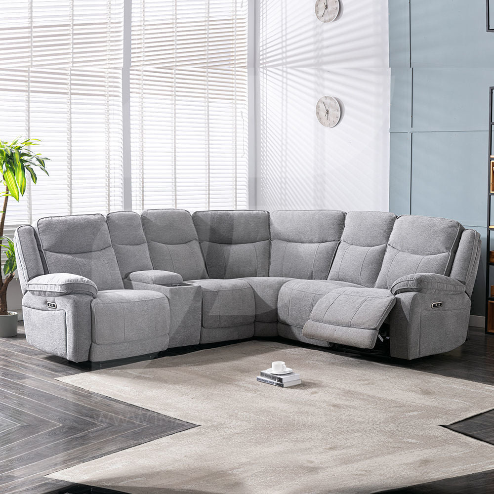 Herbie Light Grey Corner Sofa