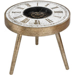 Mirrored Round Clock Table