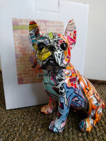 Graffiti Sitting French Bull Dog