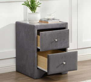 Galway Velvet Bedside Locker