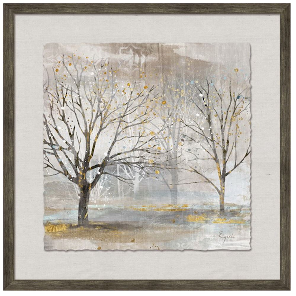 Framed Trees with Golf Leaf