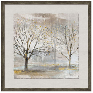 Framed Trees with Golf Leaf