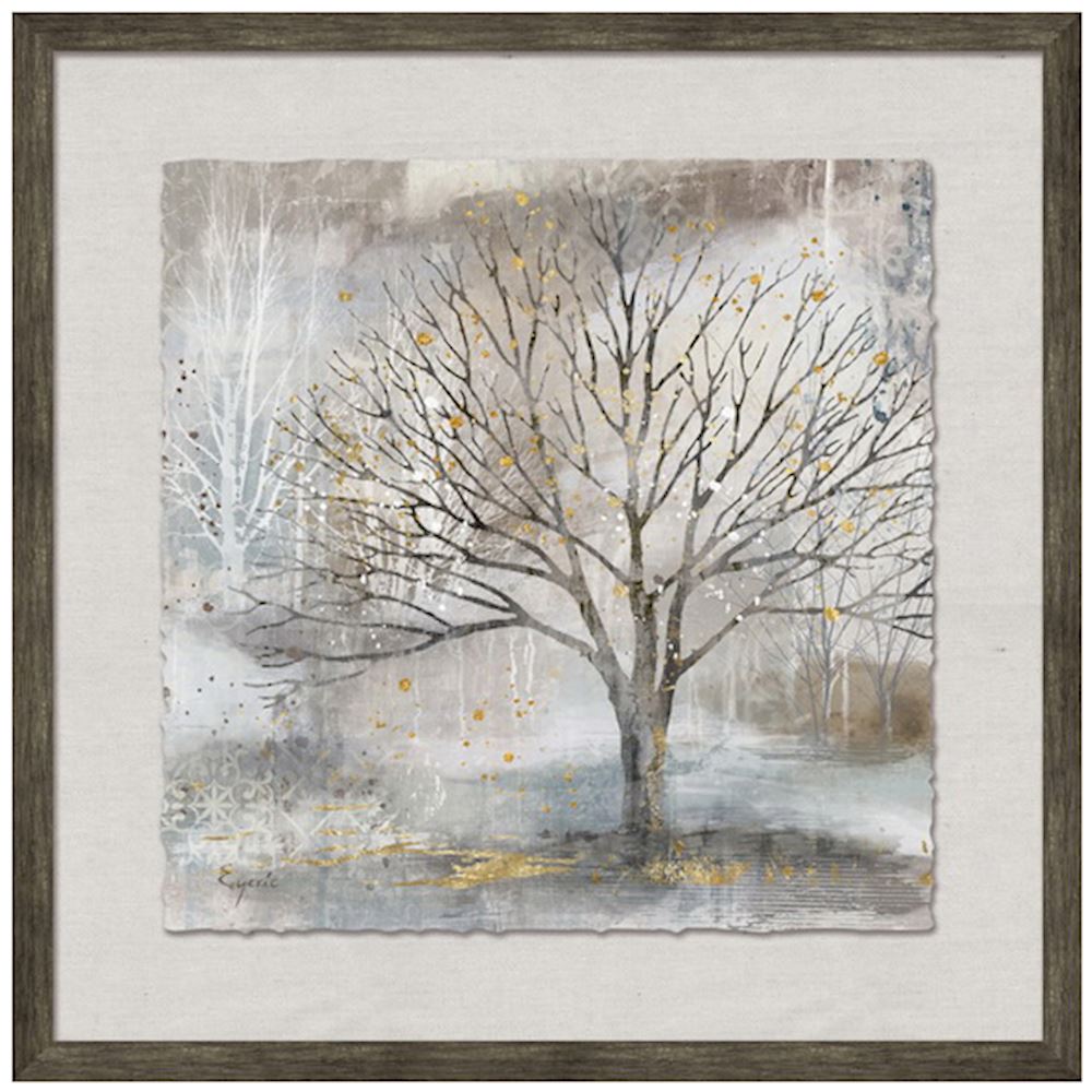 Framed Trees with Golf Leaf