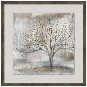 Framed Trees with Golf Leaf
