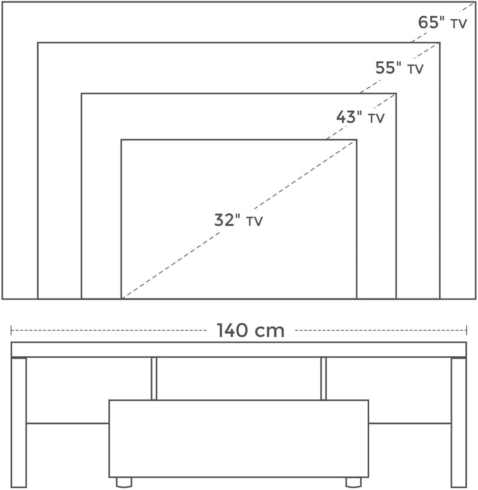 
            
                Load image into Gallery viewer, White LED TV Stand
            
        
