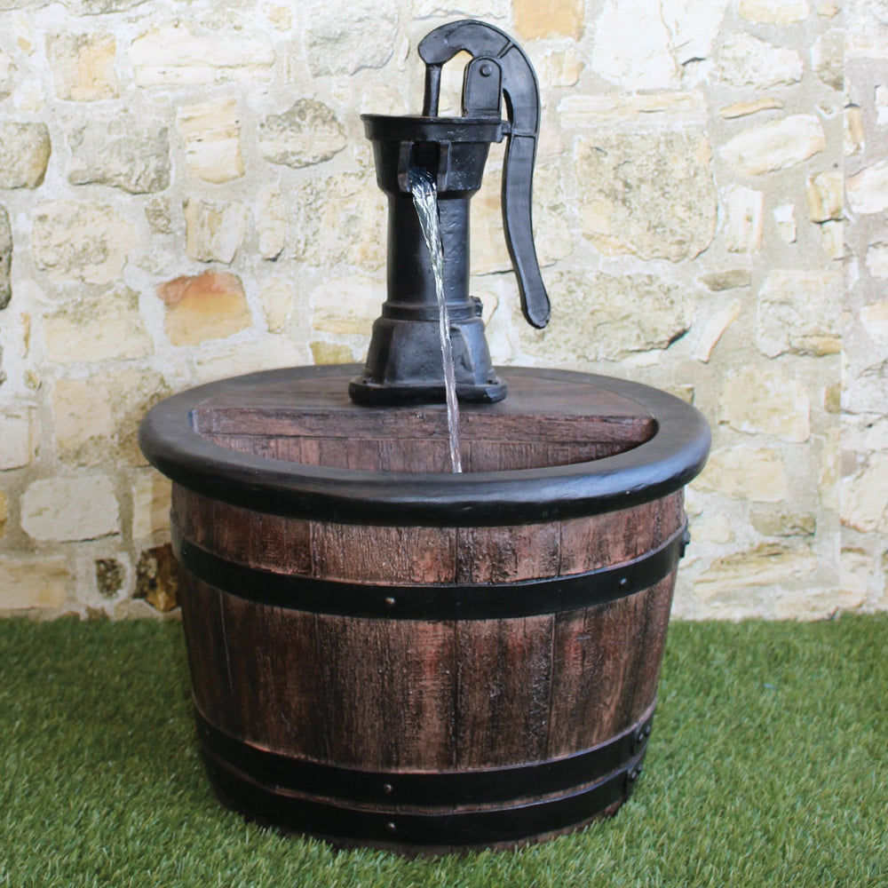 
            
                Load image into Gallery viewer, Magic Garden Barrel Pump Fountain
            
        