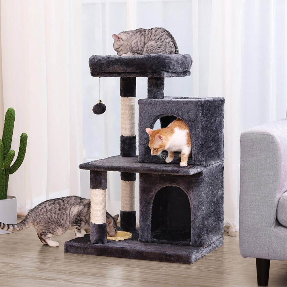 
            
                Load image into Gallery viewer, Two House Cat Tree
            
        