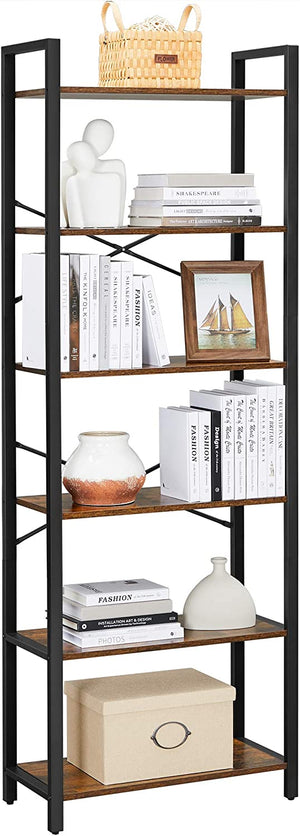 Tall Industrial Bookshelf