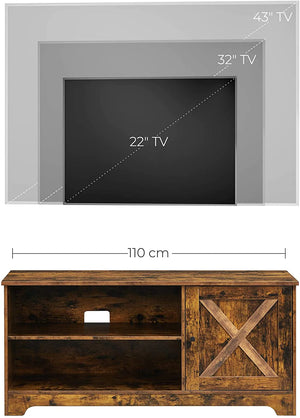 Tv Stand with Barn Door